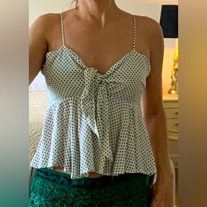 Strapped polka dot too